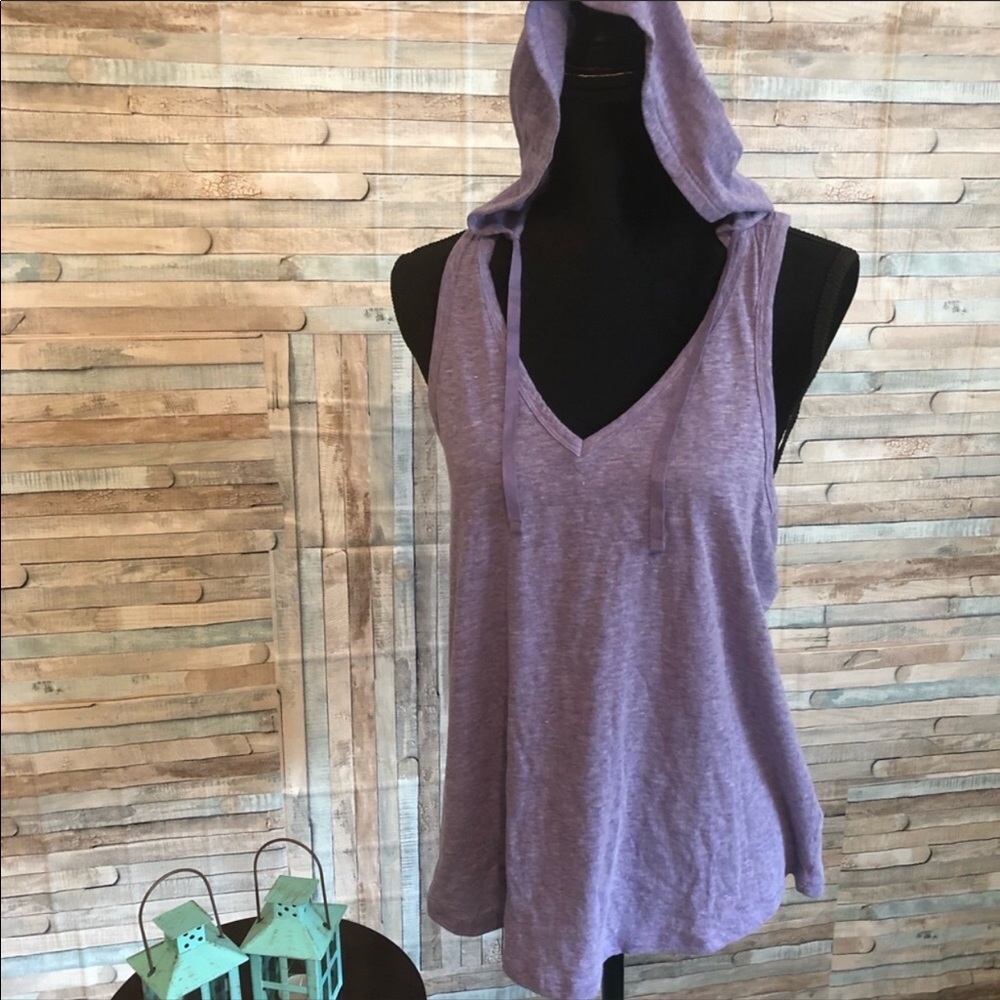 NWT. Hooded Racerback Tank Top